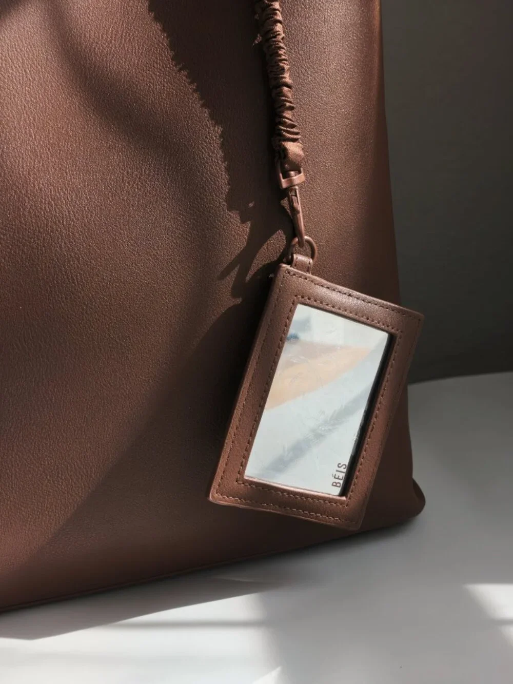 BEIS Essential Tote in Maple - Vegan Leather, New Without Tags